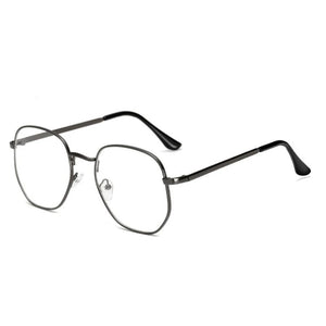0 -1.0 -1.5 -2.0 A -6 Poligono Occhiali Miopia Finiti Donna Uomo Retro Studente Diottrie Occhiali Da Vista Nero/Montatura Oro