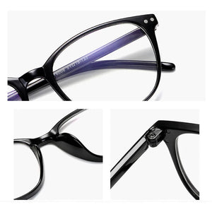 0 -1 -1.5 -2 -2.5 -3 -3.5 -4 -4.5 -5.0 -5.5 -6.0 Classic Rivets Myopia Glasses With Degree Women Men Black Glasses Frame