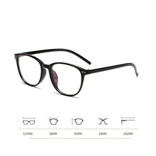 Load image into Gallery viewer, 0 -1 -1.5 -2 -2.5 -3 -3.5 -4 -4.5 -5.0 -5.5 -6.0 Classic Rivets Myopia Glasses With Degree Women Men Black Glasses Frame