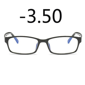 0 -1 -1.5 -2 -2.5 -3 -3.5 -4 -5 -6 Finished Myopia Glasses Men Short-sight Eyewear Black Transparent Frame Women Myopia Glasses