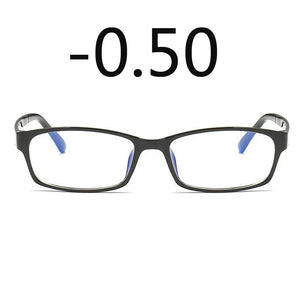 0 -1 -1.5 -2 -2.5 -3 -3.5 -4 -5 -6 Finished Myopia Glasses Men Short-sight Eyewear Black Transparent Frame Women Myopia Glasses