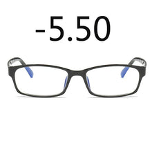 Carica l&#39;immagine nel visualizzatore di Gallery, 0 -1 -1.5 -2 -2.5 -3 -3.5 -4 -5 -6 Finished Myopia Glasses Men Short-sight Eyewear Black Transparent Frame Women Myopia Glasses