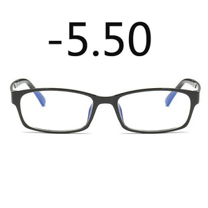 0 -1 -1.5 -2 -2.5 -3 -3.5 -4 -5 -6 Finished Myopia Glasses Men Short-sight Eyewear Black Transparent Frame Women Myopia Glasses