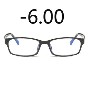 0 -1 -1.5 -2 -2.5 -3 -3.5 -4 -5 -6 Finished Myopia Glasses Men Short-sight Eyewear Black Transparent Frame Women Myopia Glasses