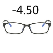 Carica l&#39;immagine nel visualizzatore di Gallery, 0 -1 -1.5 -2 -2.5 -3 -3.5 -4 -5 -6 Finished Myopia Glasses Men Short-sight Eyewear Black Transparent Frame Women Myopia Glasses