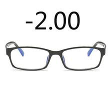 Carica l&#39;immagine nel visualizzatore di Gallery, 0 -1 -1.5 -2 -2.5 -3 -3.5 -4 -5 -6 Finished Myopia Glasses Men Short-sight Eyewear Black Transparent Frame Women Myopia Glasses