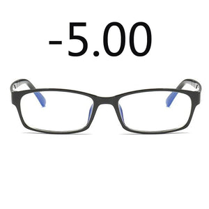 0 -1 -1.5 -2 -2.5 -3 -3.5 -4 -5 -6 Finished Myopia Glasses Men Short-sight Eyewear Black Transparent Frame Women Myopia Glasses