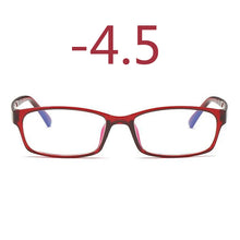 Carica l&#39;immagine nel visualizzatore di Gallery, 0 -1 -1.5 -2 -2.5 -3 -3.5 -4 -5 -6 Finished Myopia Glasses Men Short-sight Eyewear Black Transparent Frame Women Myopia Glasses