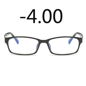 0 -1 -1.5 -2 -2.5 -3 -3.5 -4 -5 -6 Finished Myopia Glasses Men Short-sight Eyewear Black Transparent Frame Women Myopia Glasses