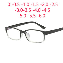 Carica l&#39;immagine nel visualizzatore di Gallery, 0 -1 -1.5 -2 -2.5 -3 -3.5 -4 -5 -6 Finished Myopia Glasses Men Short-sight Eyewear Black Transparent Frame Women Myopia Glasses