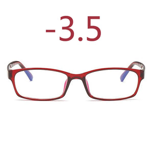 0 -1 -1.5 -2 -2.5 -3 -3.5 -4 -5 -6 Finished Myopia Glasses Men Short-sight Eyewear Black Transparent Frame Women Myopia Glasses