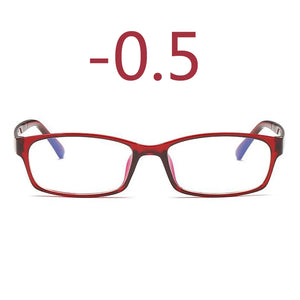 0 -1 -1.5 -2 -2.5 -3 -3.5 -4 -5 -6 Finished Myopia Glasses Men Short-sight Eyewear Black Transparent Frame Women Myopia Glasses