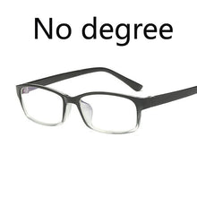 Carica l&#39;immagine nel visualizzatore di Gallery, 0 -1 -1.5 -2 -2.5 -3 -3.5 -4 -5 -6 Finished Myopia Glasses Men Short-sight Eyewear Black Transparent Frame Women Myopia Glasses