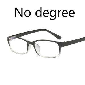 0 -1 -1.5 -2 -2.5 -3 -3.5 -4 -5 -6 Finished Myopia Glasses Men Short-sight Eyewear Black Transparent Frame Women Myopia Glasses