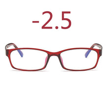 Carica l&#39;immagine nel visualizzatore di Gallery, 0 -1 -1.5 -2 -2.5 -3 -3.5 -4 -5 -6 Finished Myopia Glasses Men Short-sight Eyewear Black Transparent Frame Women Myopia Glasses