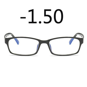 0 -1 -1.5 -2 -2.5 -3 -3.5 -4 -5 -6 Finished Myopia Glasses Men Short-sight Eyewear Black Transparent Frame Women Myopia Glasses