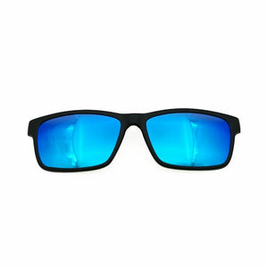 ULTEM rectangle optical myopia Hyperopia eyeglasses frame with megnatic clip on removable polarized sunglasses for men