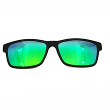 Load image into Gallery viewer, ULTEM rectangle optical myopia Hyperopia eyeglasses frame with megnatic clip on removable polarized sunglasses for men
