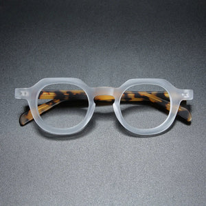 Vintage Acetate Optical Eyeglasses Frame Men Retro Myopia Prescription Glasses Women Luxury Brand Glasses Frame Small Eyewear
