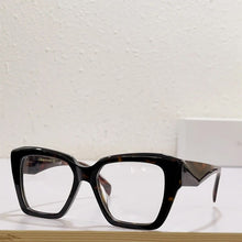 Load image into Gallery viewer, 09ZV Original Polygon Sunglasses Acetate Handmade Luxury Black White Eyeglasses Women Classical Royal Eyewear for Men with Case