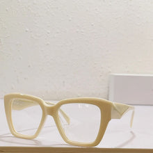 Load image into Gallery viewer, 09ZV Original Polygon Sunglasses Acetate Handmade Luxury Black White Eyeglasses Women Classical Royal Eyewear for Men with Case