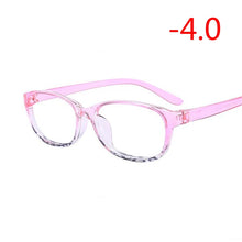 Load image into Gallery viewer, -1.0 -1.5 -2.0 -2.5 -3.0 -3.5 -4.0 Finished Myopia Glasses Women Men Short-sight Eyewear Black and Pink Frame Myopic Eye Glasse