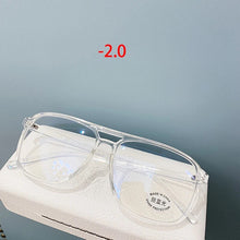 Load image into Gallery viewer, -1.0 1.5 2.0 2.5 3.0 3.5 4.0Anti Blue Light Blocking Finished Myopia Glasses Women Men Nearsighted Computer Spectacles