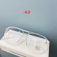 Load image into Gallery viewer, -1.0 1.5 2.0 2.5 3.0 3.5 4.0Anti Blue Light Blocking Finished Myopia Glasses Women Men Nearsighted Computer Spectacles