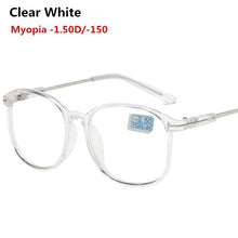 Load image into Gallery viewer, -1.0,-1.5~ -4.0Round Finished Myopia Spectacle  Eyeglasses Optical Men Women Student Eyewear Prescription AC Lens Glasses Frame