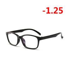 Carica l&#39;immagine nel visualizzatore di Gallery, -1.00 -1.25 -1.50 -1.75 -2.00 -2.25 To -4.0 Finished Myopia Glasses Women Men Short-sight Eyewear Outer Black Inner Blue Frame