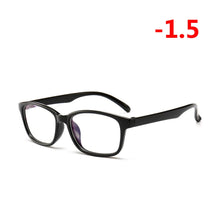 Carica l&#39;immagine nel visualizzatore di Gallery, -1.00 -1.25 -1.50 -1.75 -2.00 -2.25 To -4.0 Finished Myopia Glasses Women Men Short-sight Eyewear Outer Black Inner Blue Frame