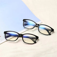 Carica l&#39;immagine nel visualizzatore di Gallery, -1.00 -1.25 -1.50 -1.75 -2.00 -2.25 To -4.0 Finished Myopia Glasses Women Men Short-sight Eyewear Outer Black Inner Blue Frame