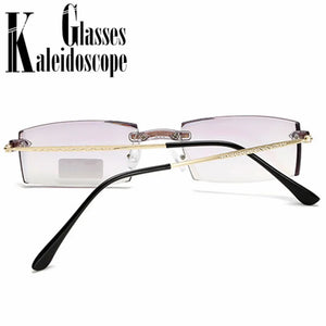 -1 -1.5 -2 -2.5 -3 -3.5 -4 -Finished Myopia Glasses Women Men  Rimless Anti-blue light Students Short Sight Eyewear for Unisex