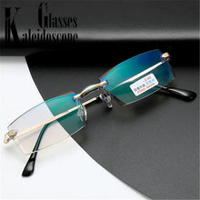 Load image into Gallery viewer, -1 -1.5 -2 -2.5 -3 -3.5 -4 -Finished Myopia Glasses Women Men  Rimless Anti-blue light Students Short Sight Eyewear for Unisex