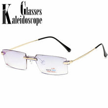 Load image into Gallery viewer, -1 -1.5 -2 -2.5 -3 -3.5 -4 -Finished Myopia Glasses Women Men  Rimless Anti-blue light Students Short Sight Eyewear for Unisex