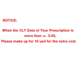 1.61 Anti-Blue Ray Prescription Optical Eyeglasses Spectacles Lenses 1 Pair Rx-able Lenses Free Assembly with Glasses Frame