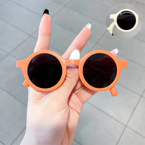 1~6pcs Round Children Sunglasses Classic Cute Girls Boys Kids Sun Glasses UV400 Protection Eyewear Baby De Sol Gafas