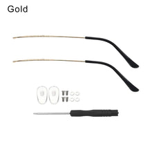 Load image into Gallery viewer, 1 Pair Metal Eyeglasses Temple Arm Eyeglasses Universal Anti-Slip Replacement Metal Leg Repair Eyewear Accessories Repair Tool