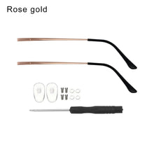 Load image into Gallery viewer, 1 Pair Metal Eyeglasses Temple Arm Eyeglasses Universal Anti-Slip Replacement Metal Leg Repair Eyewear Accessories Repair Tool