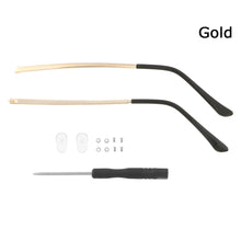 Load image into Gallery viewer, 1 Pair Metal Eyeglasses Temple Arm Eyeglasses Universal Anti-Slip Replacement Metal Leg Repair Eyewear Accessories Repair Tool