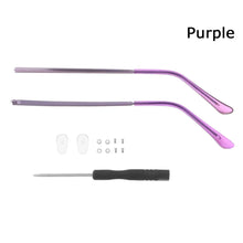 Load image into Gallery viewer, 1 Pair Metal Eyeglasses Temple Arm Eyeglasses Universal Anti-Slip Replacement Metal Leg Repair Eyewear Accessories Repair Tool