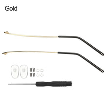 Load image into Gallery viewer, 1 Pair Metal Eyeglasses Temple Arm Replacement Spectacle Leg Ear Grip for Reading Glasses Sunglasses Myopia Glasses Accessories