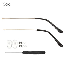Load image into Gallery viewer, 1 Pair Metal Eyeglasses Temple Arm Replacement Spectacle Leg Ear Grip for Reading Glasses Sunglasses Myopia Glasses Accessories