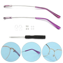 Load image into Gallery viewer, 1 Pair Metal Universal Repair Tool Eyeglasses Spectacle Frame Eyewear Accessories Replacement Leg Glasses Arm