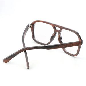 100% Natural Wood eyeglasses Frame for Men Wooden Women Optical Glasses with Clear Lens with case 56336