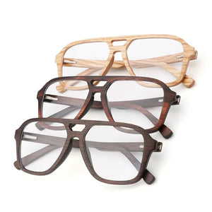 100% Natural Wood eyeglasses Frame for Men Wooden Women Optical Glasses with Clear Lens with case 56336