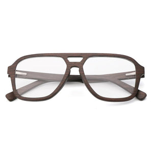 100% Natural Wood eyeglasses Frame for Men Wooden Women Optical Glasses with Clear Lens with case 56336
