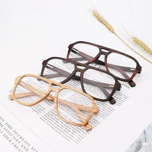 100% Natural Wood eyeglasses Frame for Men Wooden Women Optical Glasses with Clear Lens with case 56336