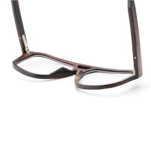 Load image into Gallery viewer, 100% Natural Wood eyeglasses Frame for Men Wooden Women Optical Glasses with Clear Lens with case 56336
