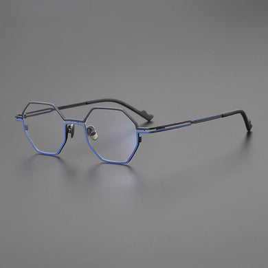Vintage Pure Titanium Glasses Frame Men Women Retro Square Prescription Eyeglasses Designer Luxury Brand Myopia Optical Eyewear